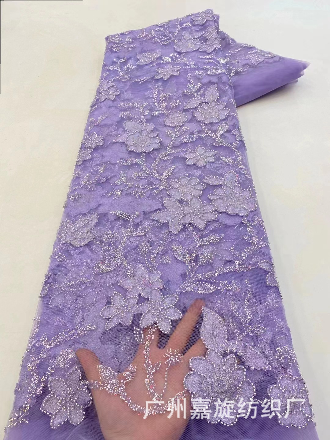 Vestido de novia africano europeo y americano flor bordado malla encaje tela africana encaje jx4008
