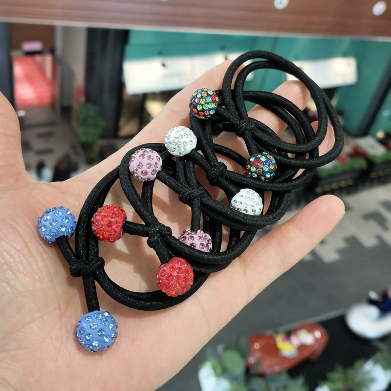 Корейская версия веревки для завязкиBall knot для волос, пряди, резинка, резинка, кожаная крышка, лоток 2 юаня Yiwu маленький ювелирный киоск бант