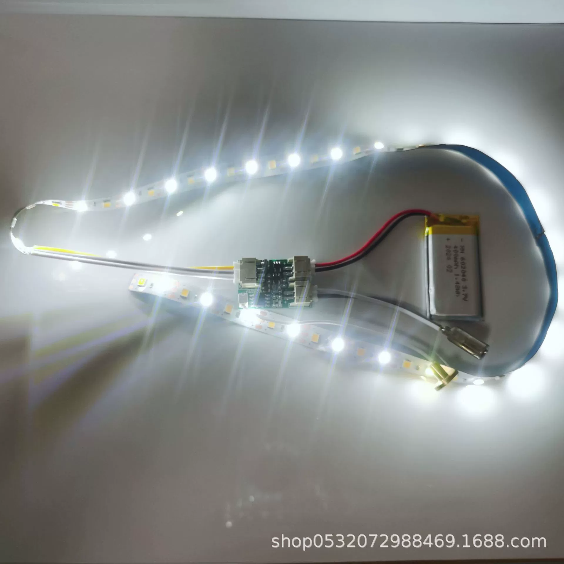 Night light, two-color light strip, photo frame charging, touch lightweight control panel, light panel with accessories, circuit, 5v