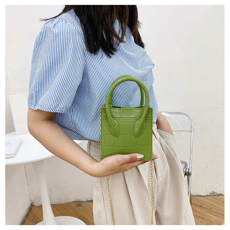 2025 Cross-border new popular smiling face bag, small square bag, fashionable and versatile chain hand bag, shoulder and crossbody jelly women's bag undefined