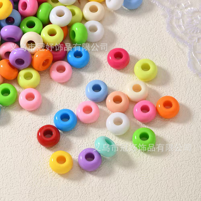 Solid Color Abacus Beads, Wheel Beads, Large Hole DIY Phone Chain, Car Hanging Ornaments, Earring Beads, Jewelry Accessories, Candy-Colored Loose Beads Solid Color Abacus Beads, Wheel Beads, Large Hole DIY Phone Chain, Car Hanging Ornaments, Earring Beads, Jewelry Accessories, Candy-Colored Loose Beads