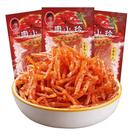 Zhou xiaoling vegetarian sauce shredded spicy pork about 20g [60 packs]