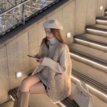 羊羔毛马甲女皮毛一体2025秋冬新款洋气外穿百搭加厚马夹网红外套