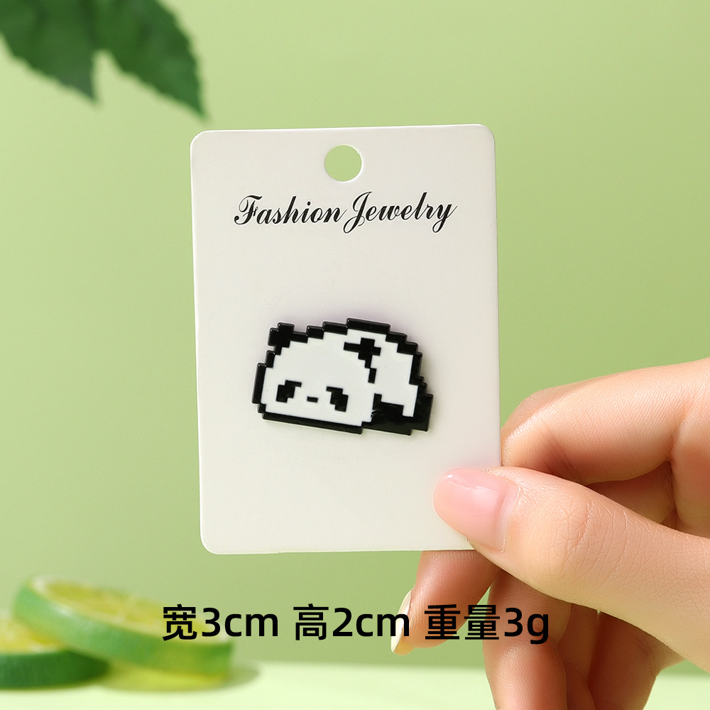 Dibujos animados lindo panda flor flor broche colección de la familia panda animal metal insignia accesorios de ropa para niños regalos