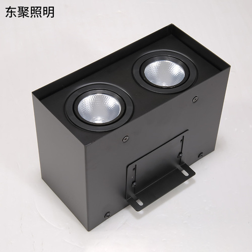Aluminum square tube downlight housing, specialized grille for square tube pendant lights, two-headed/three-headed light shell, lens cover, lighting accessories