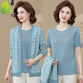 中老年休闲套装;中老年外套;中老年毛衣、针织衫