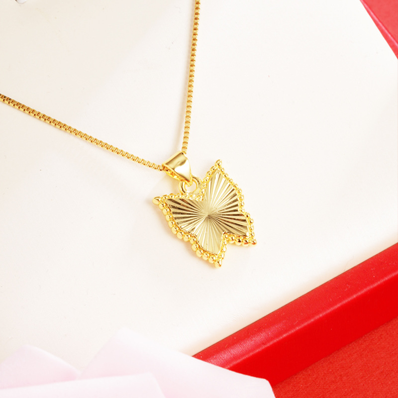 Nueva arena oro simple mariposa colgante aleación de cobre filamento versátil transfronterizo europeo y americano personalizado joyería de moda al por mayor