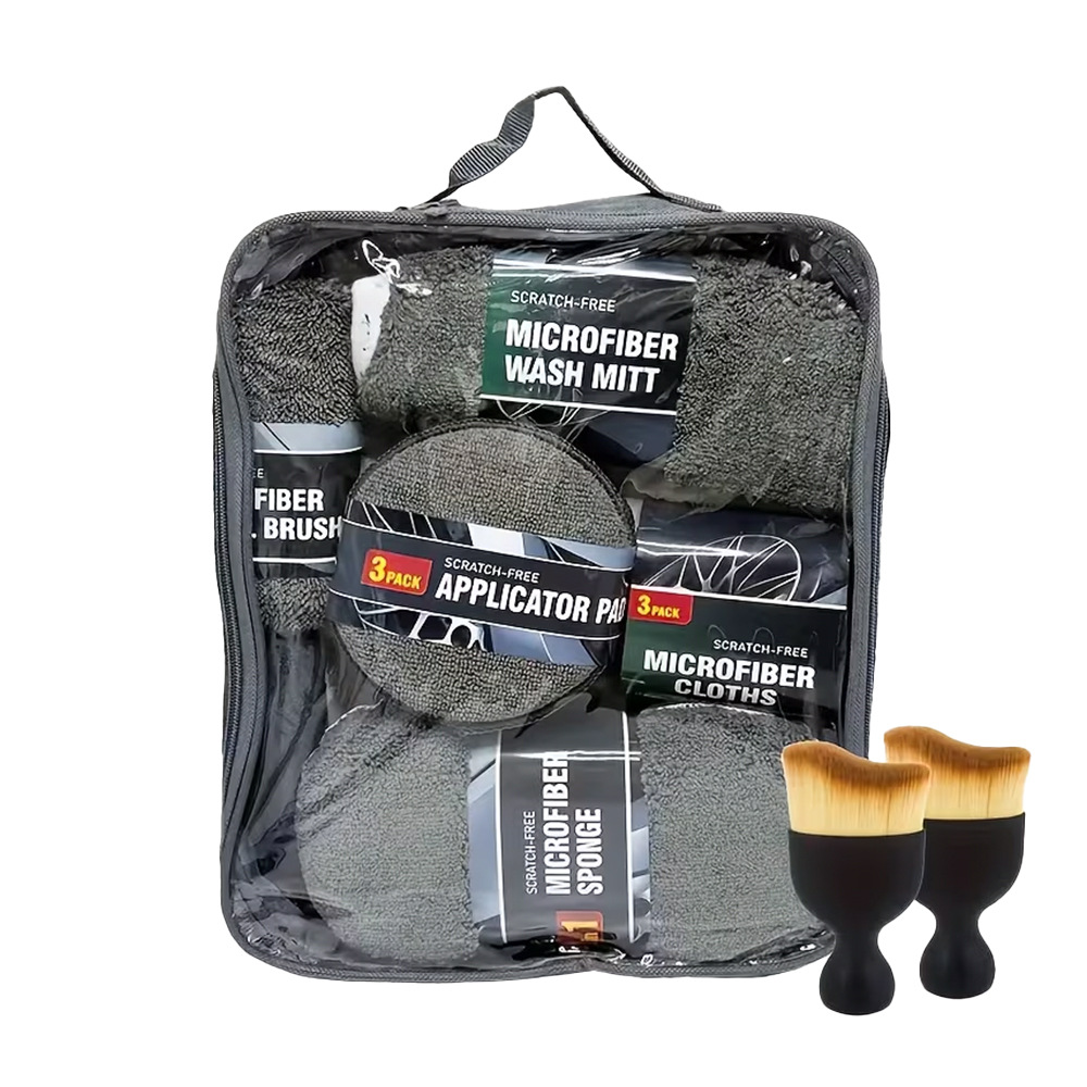 Cleaning Beauty – Dingzhi Car cleaning tools - gray-oxford-cloth-version-11-piece-set