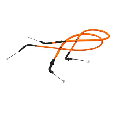 Motorcycle frame 13-16 Motorcycle Throttle Cable - orange-throttle-cable