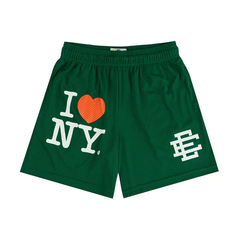 Eric Emanuel EE Pantalones cortos de malla para hombres y mujeres, pantalones de baloncesto deportivo de cuatro puntos