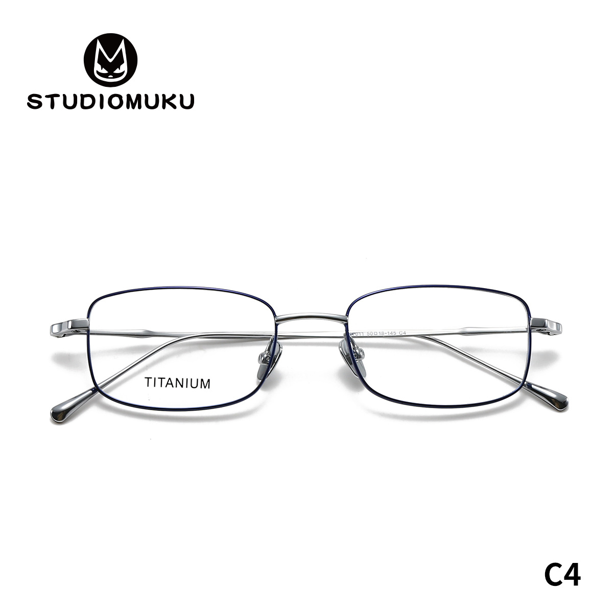 STUDIOMUKU gafas de madera cool diseño único marco retro marco de gafas de negocios cómodo marco de gafas cuadradas