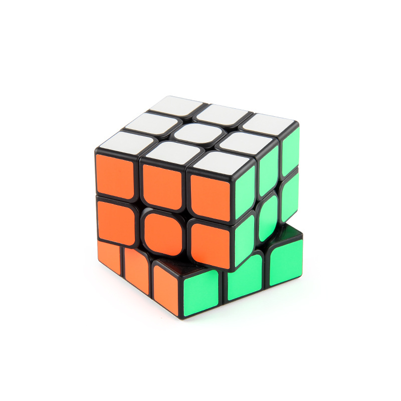 Fuente de la fábrica de ciencia y educación para niños Puzzle Cube entrada simple fondo negro redondeado 5,7 cm Cubo de tercer orden