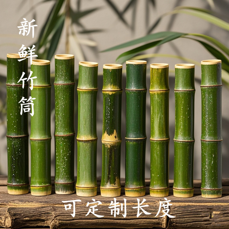 新鲜竹子竹竿竹棍竹筒节节高手工花艺装饰幼儿园婚庆材料创意批发|undefined