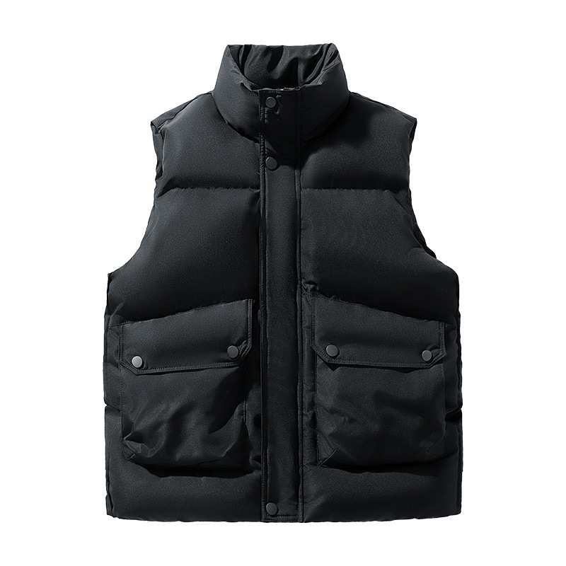 Montaña multi-bolsillo sin mangas hombro cross-border chaleco de arroz blanco herramientas al aire libre chaleco de plumón hombre de alta gama personalizado