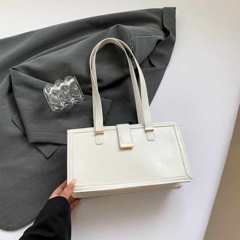 2024 otoño nuevo estilo retro tendencia de viaje bolso cuadrado minimalista diseño de moda personalidad brazalete bolso de hombro