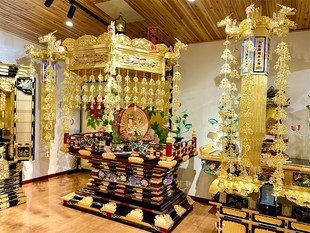 Four-foot Buddha Sky Cover Five-foot Flagship Building Solid Wood Hand-made Gold Foil Painting Process