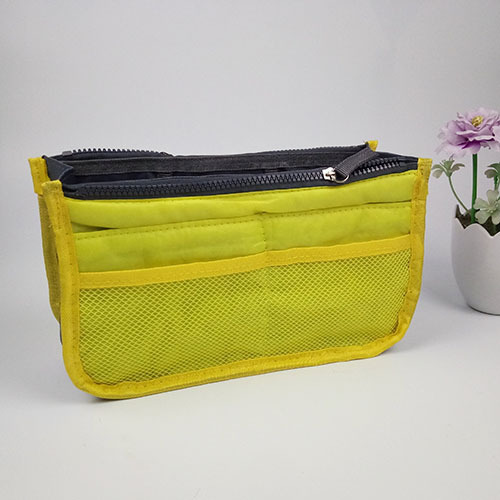 Bolsa de almacenamiento multifuncional plegable doble, bolso de gran capacidad, bolsa de clasificación engrosada, bolsa digital de viaje, almacenamiento mediano