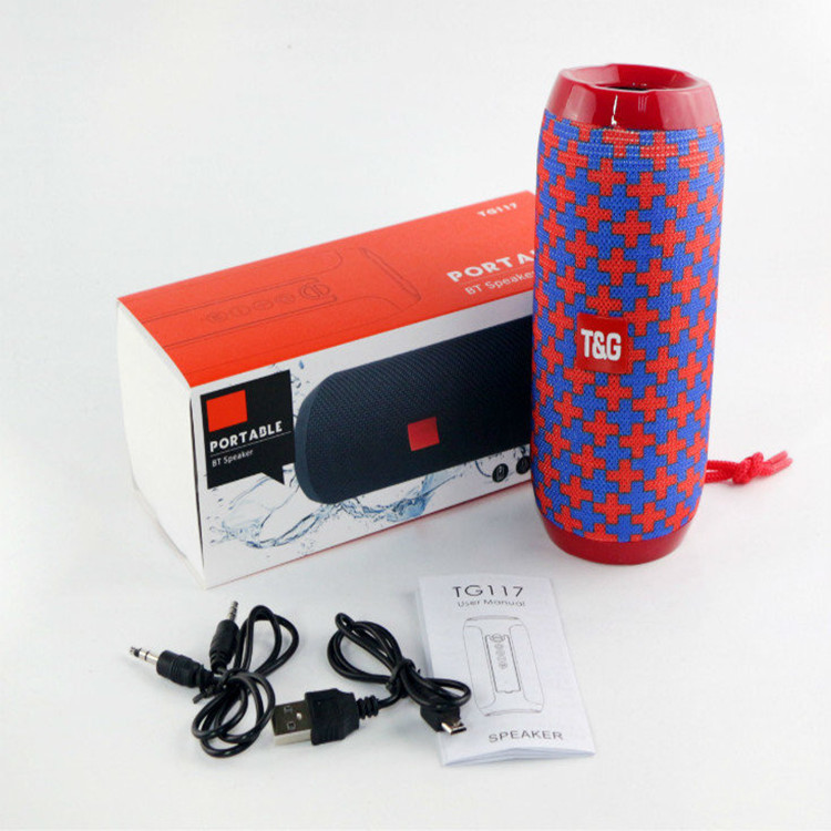 Popular tg117 waterproof wireless Bluetooth portable plug in card audio sport subwoofer gift speaker
