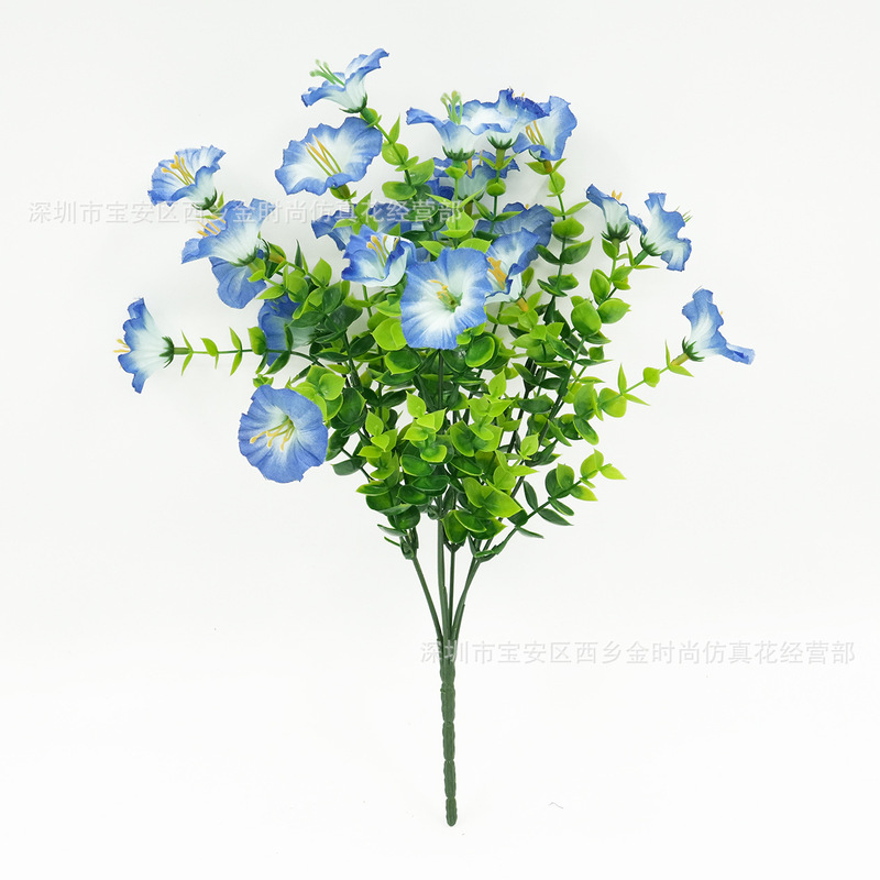 造花 7 フォークユーカリ朝顔模擬朝顔布花屋外家具装飾アクセサリー卸売|undefined