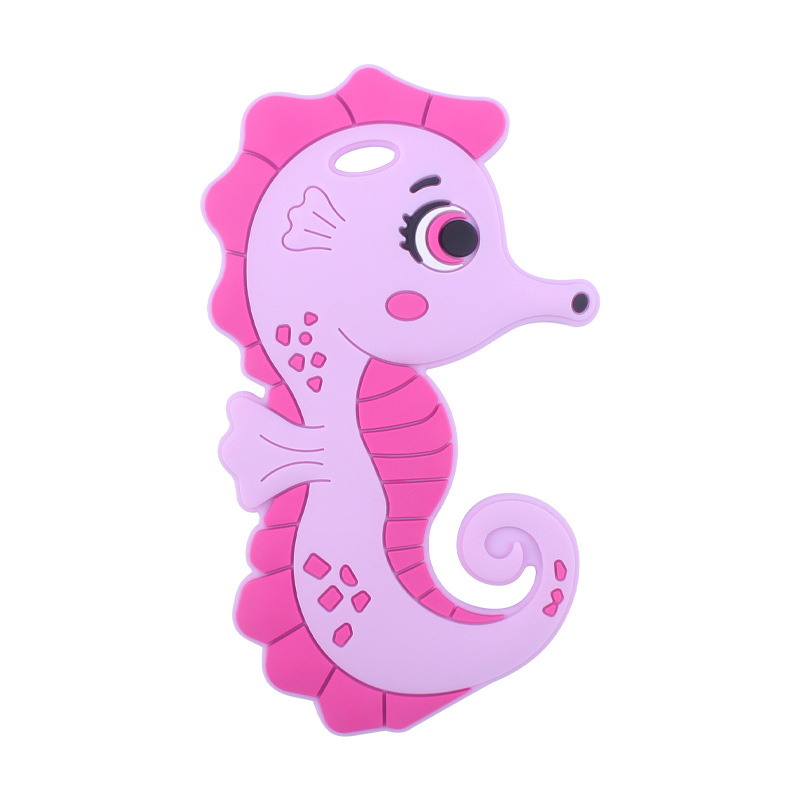 Nuevo bebé suministros de dibujos animados haima mordedor calmante bebé creativo silicona mordedura molar mordedor juguete