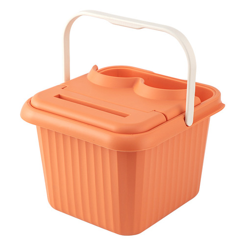 Plastic foot bath bucket enlarged and thickened household foot bath bucket portable deepened massage foot bath basin gift logo basin wholesale