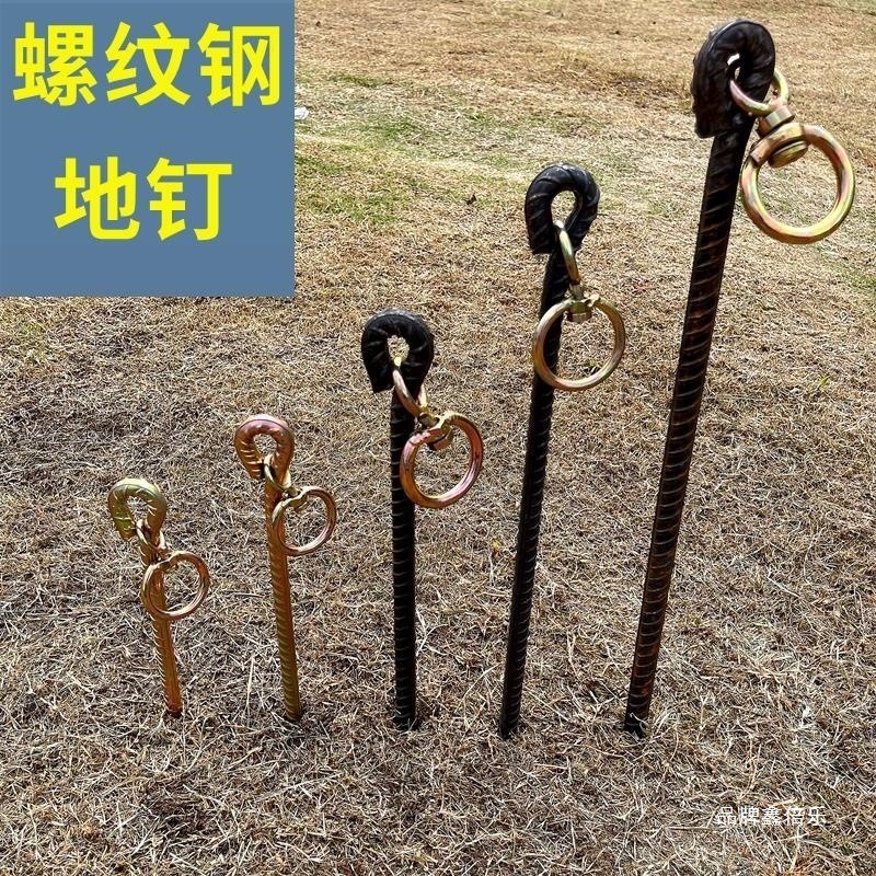 地桩钉栓牛地面固定地桩羊马大型犬橛子大棚钉草坪钉螺纹钢帐篷钉