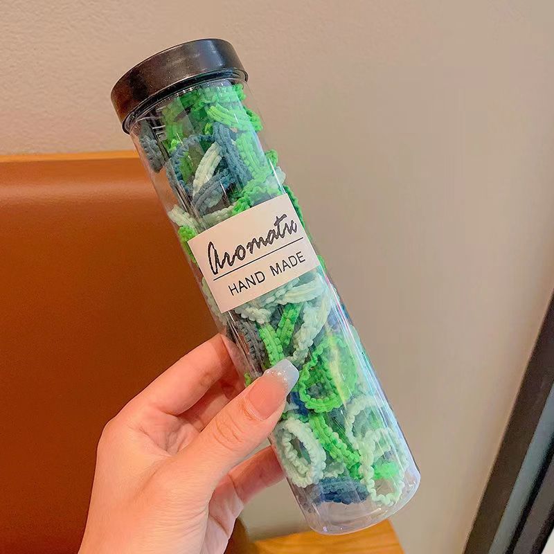 Estilo coreano de alta cuerda de Pelo elástico de las mujeres anillo de toalla simple banda de goma cuerda de pelo de cola de caballo alta anillo de pelo de bebé