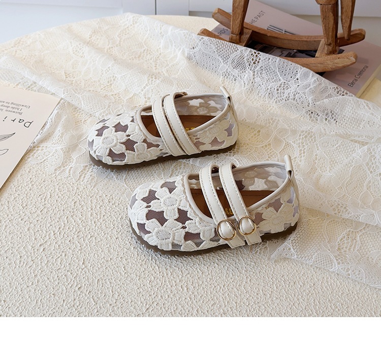 Bailarinas de rede respirável para bebé menina sapatos macios_voghion.com