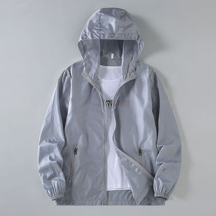 Sun Protection Clothing Men's Summer Ice Silk Breathable Light Cool Loose Trendy Casual Clothing Men's Thin Jacket Jacket