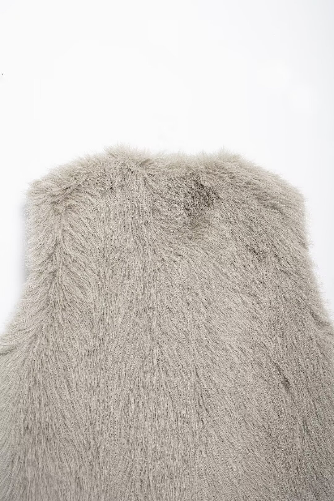 Damenbekleidung Herbst und Winter neue Modeweste mit Felleffekt_voghion.com