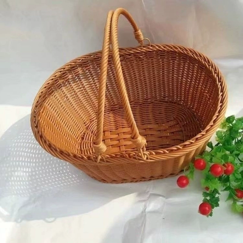 Пастырская корзина из ротанга корзина для хранения корзины корзины для покупок Маленькая бамбуковая корзина Подарочная корзина