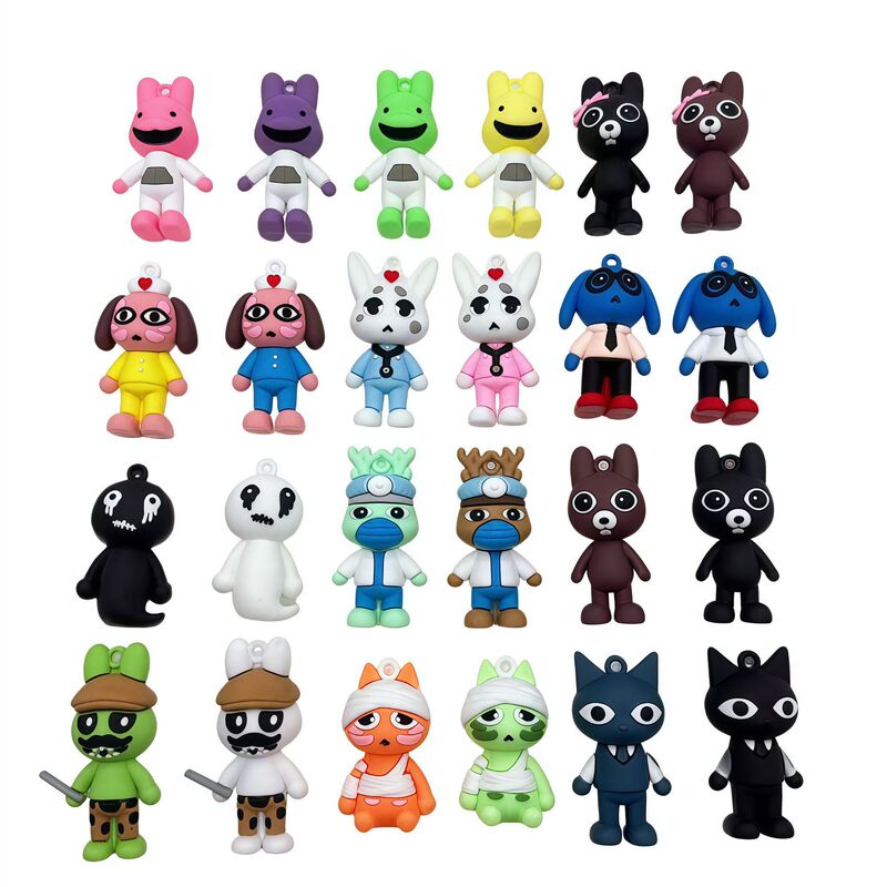 Cross-border new product: horror animal hospital figurines, pet hospital dolls, game accessories, keychains, and various small gifts Cross-border new product: horror animal hospital figurines, pet hospital dolls, game accessories, keychains, and various small gifts