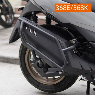 Suitable for Lengshi 368 Motorcycle bumper - black-carbon-steel-exhaust-lever-368k-368e-exclusive