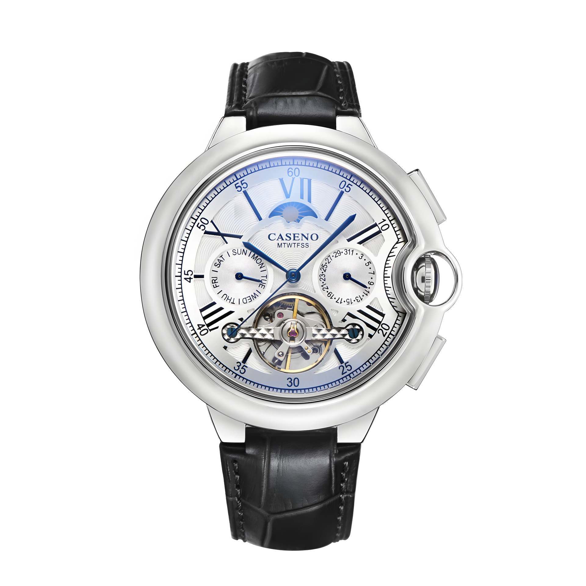 Tourbillon Mechanical Watch Belt Tourbillon Mechanical Watch Atmospheric Men's Automatic Tourbillon Mechanical Watch