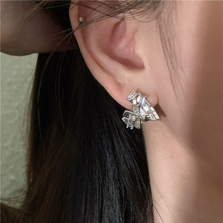 Серебряные серьги 925 пробы, образец, стиль легкой роскоши
