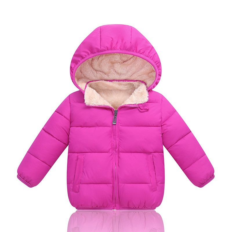 Ropa de Algodón para Niños Invierno 2025, Chaqueta con Capucha para Bebés, Forrada de Felpa y Gruesa, para Niños y Niñas, Ropa de Algodón para Niños Pequeños y Medianos