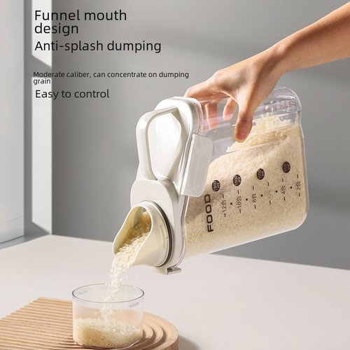 Sealed grain storage bucket, household grain storage bin, rice storage bucket, kitchen storage sealable canister