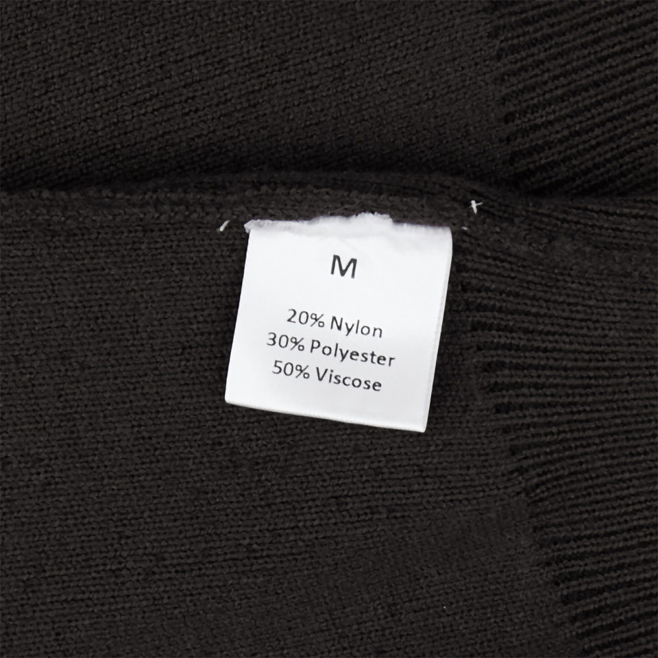 Áo khoác cardigan len dệt kim cổ đứng khóa kéo hai chiều dài tay — Màu nâu cà phê, Màu trắng, màu đen, màu đỏ chi tiết 40