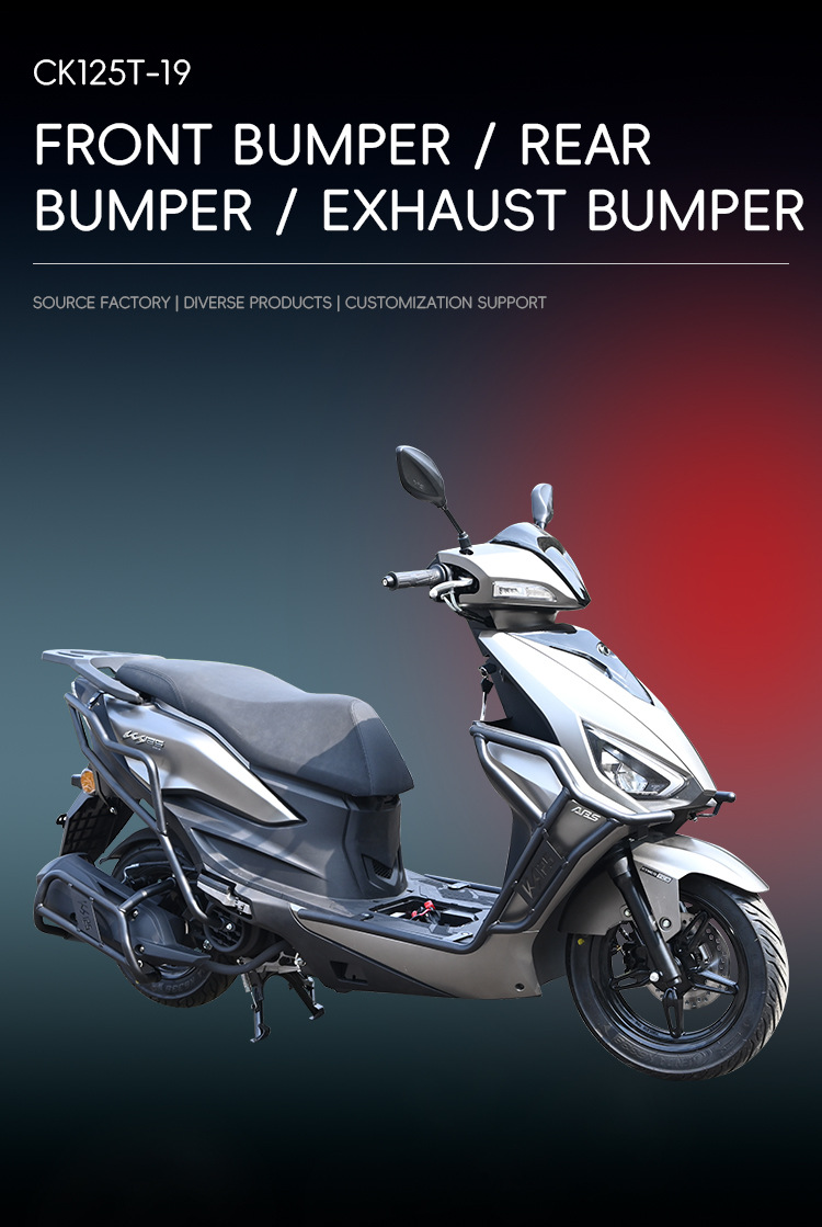 Suitable for Kymco KS125 crash guards, front and rear exhaust pipe bumpers, motorcycle protection, full coverage modification parts