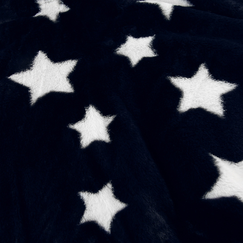 Five Pointed Star Hooded Loose Plush Warm Coat Millennium Sexy Street Contrast Color Niche Zipper Sweatshirt