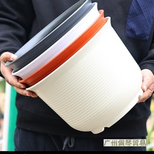 树脂塑料花盆加厚环保防陶瓷花盆大号绿萝月季多肉小花盆室内阳台