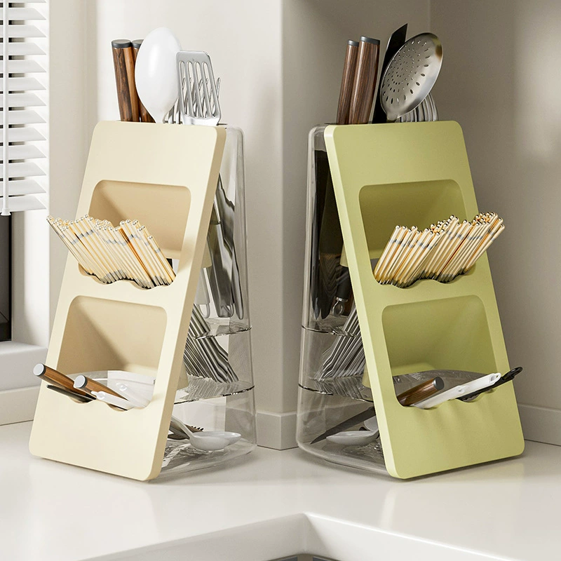 Ящик для хранения палочек для еды Бытовая кухонная столешница Многослойные комбинации Сливные палочки для еды Держатель для ложек Корзина для палочек для еды