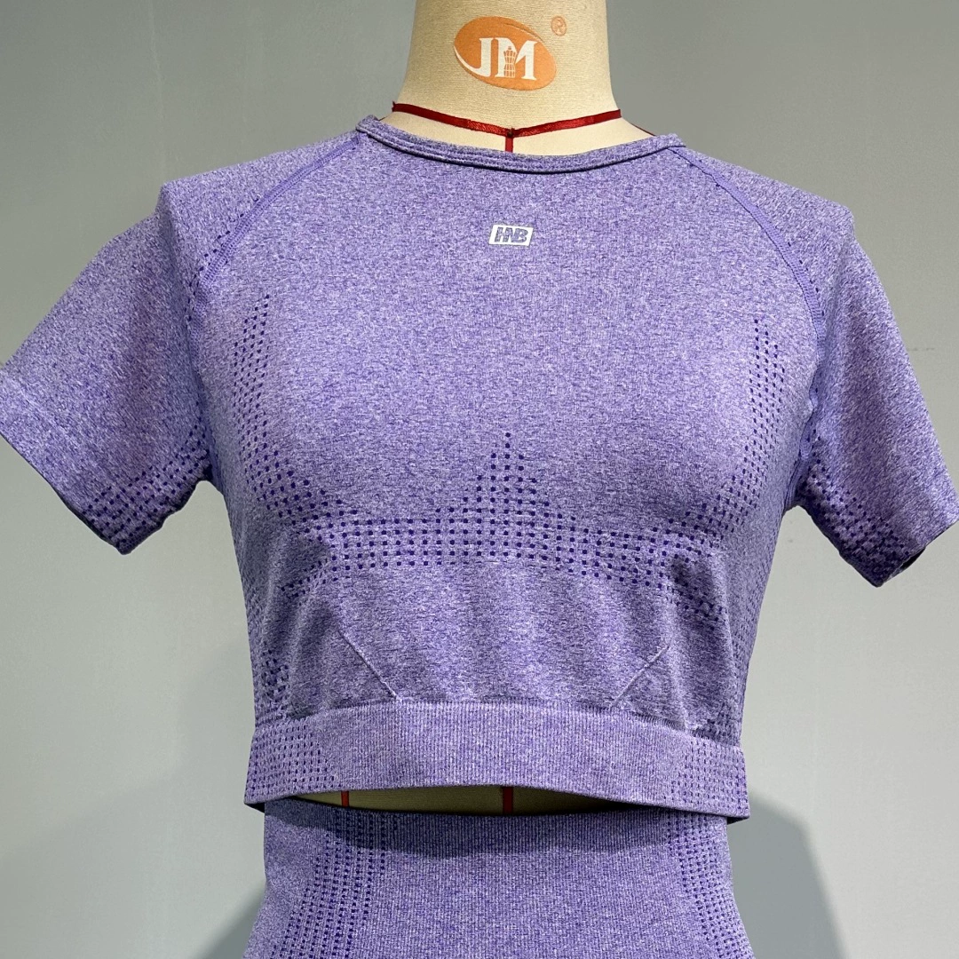 Высококачественные весенне-летние трикотажные футболки с короткими рукавами для женщин, облегающие короткие высокоэластичные спортивные брендовые быстросохнущие топы, фабрика