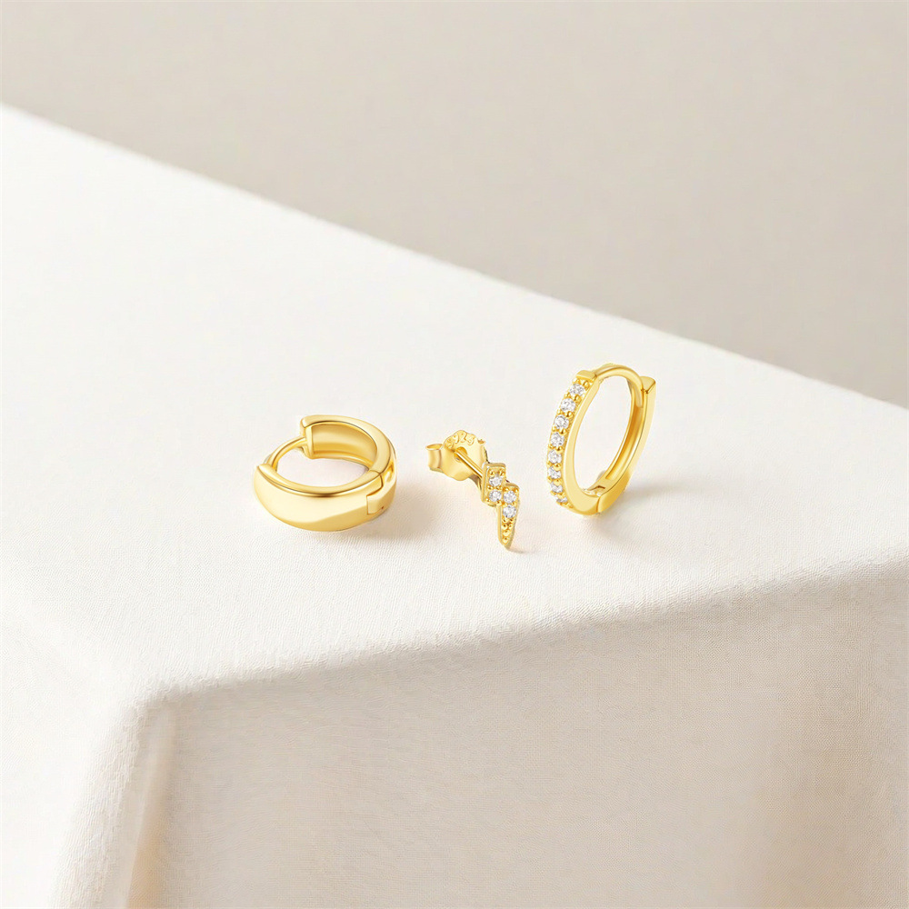 5g Weight 925 Sterling Silver Ear Needle Material December Birthstone Turquoise, Zircon Inlay Material Earrings Classification 3 Pieces Set Quantity Holiday, Daily Occasion 925 Sterling Silver Material Geometric Pattern Women's Gender Plating, Inlay Design Simple Style Style 3 Pieces Set 925 Sterling Silver Turquoise Zircon Geometric Earrings 62