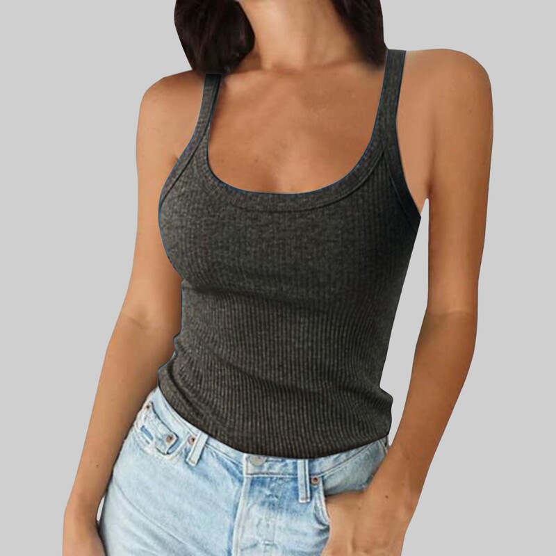 Cross-Border American Hot Girl Camisole Women's Summer Outer Wear Pullover Top with Sports Street European and American Style Women's Clothing