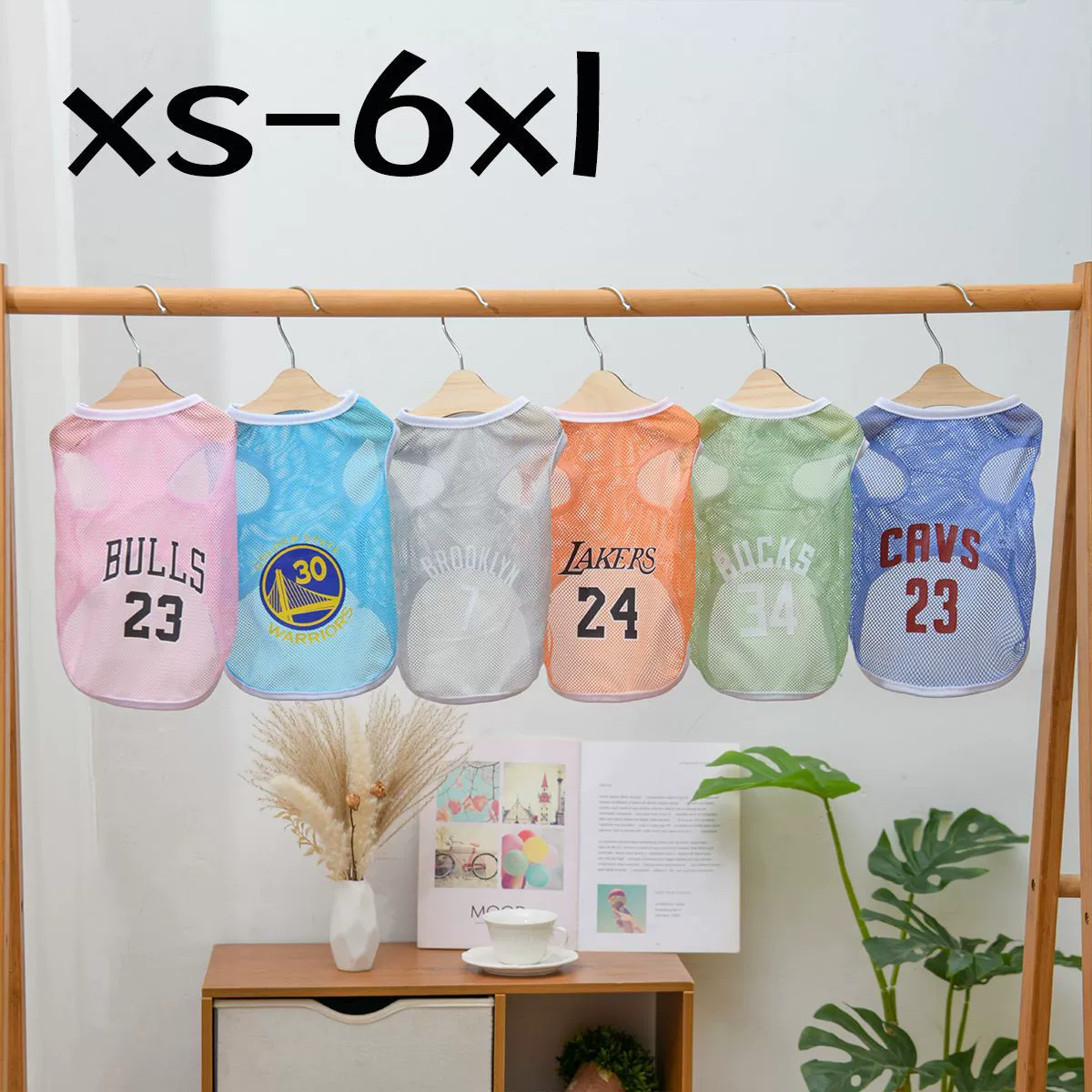 Одежда для кошек весенне-летний сетчатый жилет тонкий дышащий жилет с мультяшным принтом, чем медведь золотые волосы Корки средней и большой собаки