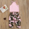 Camouflage tank top sleevless with letters, summer trousers, fashionable set, season 2021, European style, wholesale