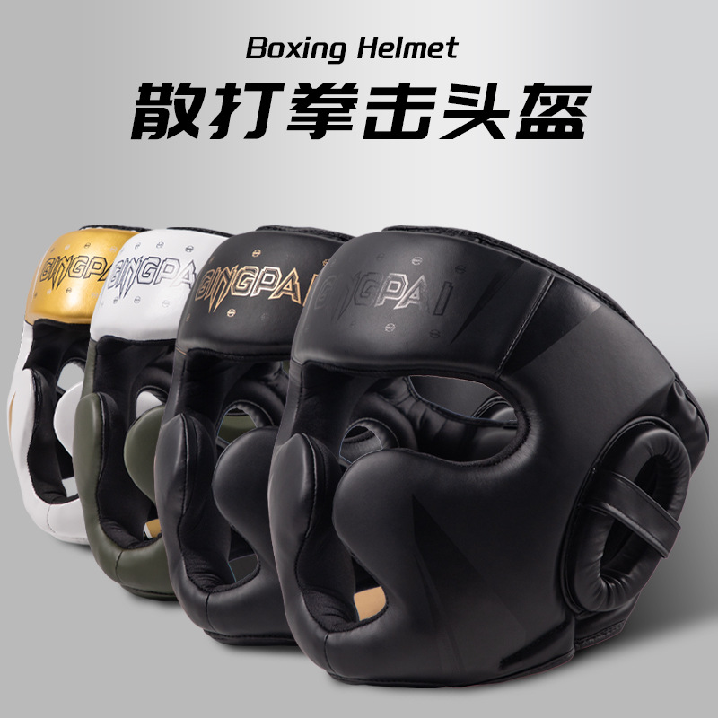 Boxing Helmet Adult Children Men and Women Sanda Fighting Head Protectors Muay Thai Fighting Taekwondo Hat Training Protectors