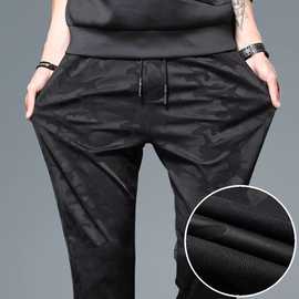 春秋男士运动休闲裤韩版修身潮流裤子痞帅美式休闲设计感小众裤潮