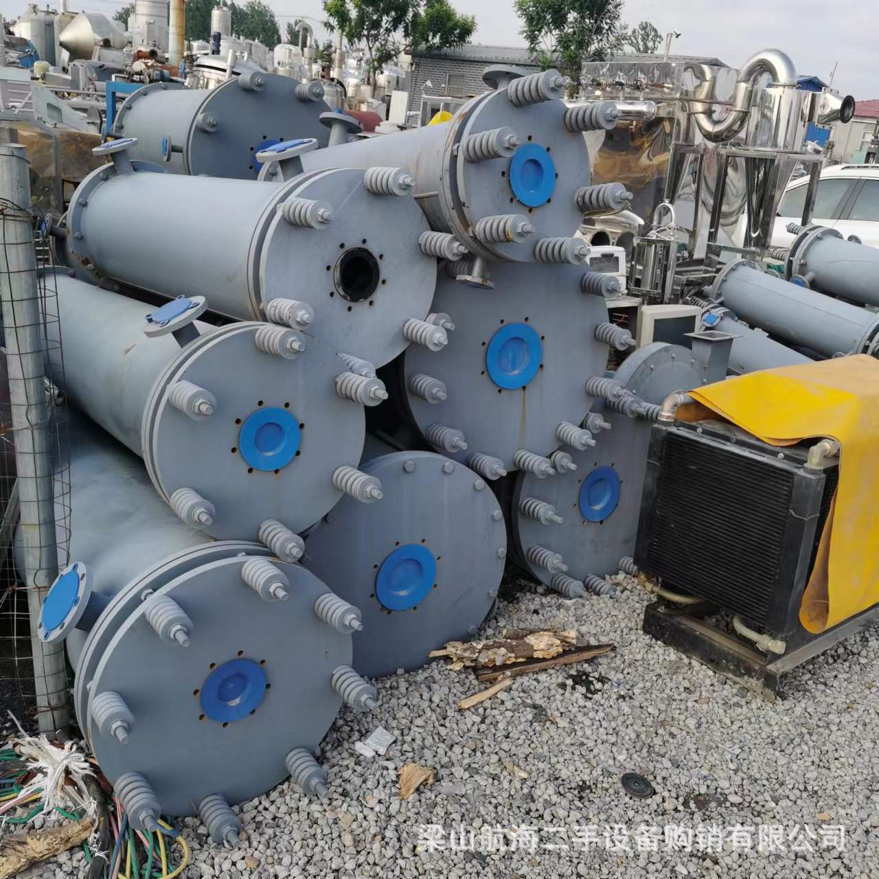 二手石墨冷凝器 工业列管式换热冷却器设备 不锈钢真空冷凝器